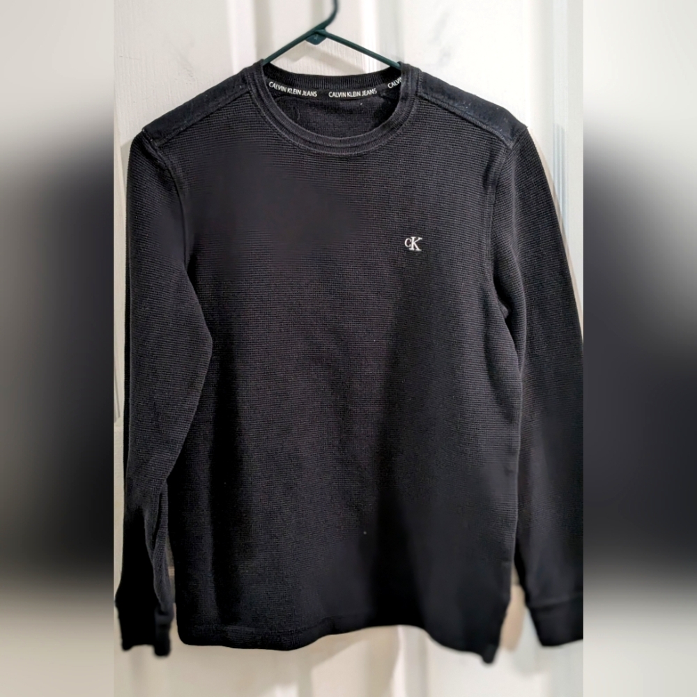 Calvin Klein Jeans Black Crewneck Thermal